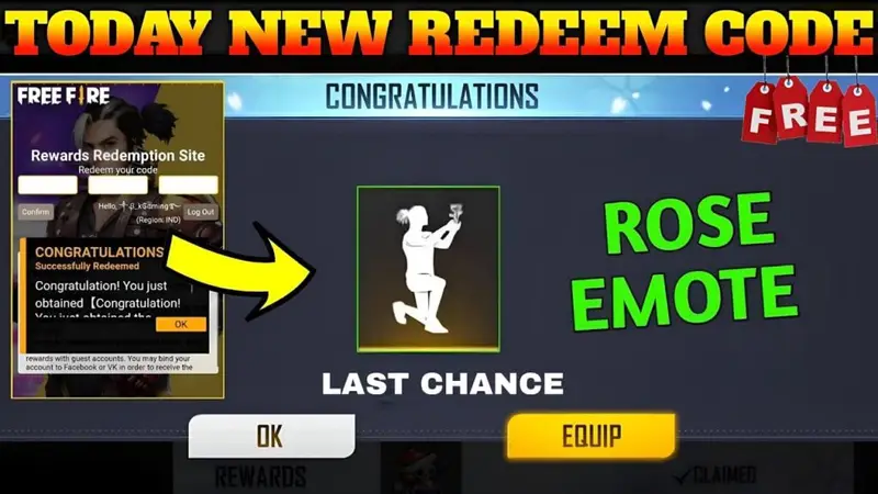 Free Fire MAX Redeem Codes: देखें आज के ख़ास रिडीम कोड