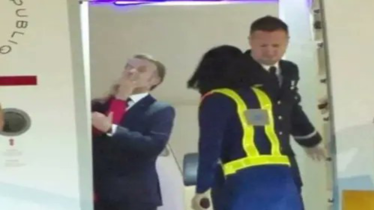 फ्रांस के राष्ट्रपति इमैनुअल मैक्रों और उनकी पत्नी ब्रिगिट के बीच विवाद का वीडियो वायरल